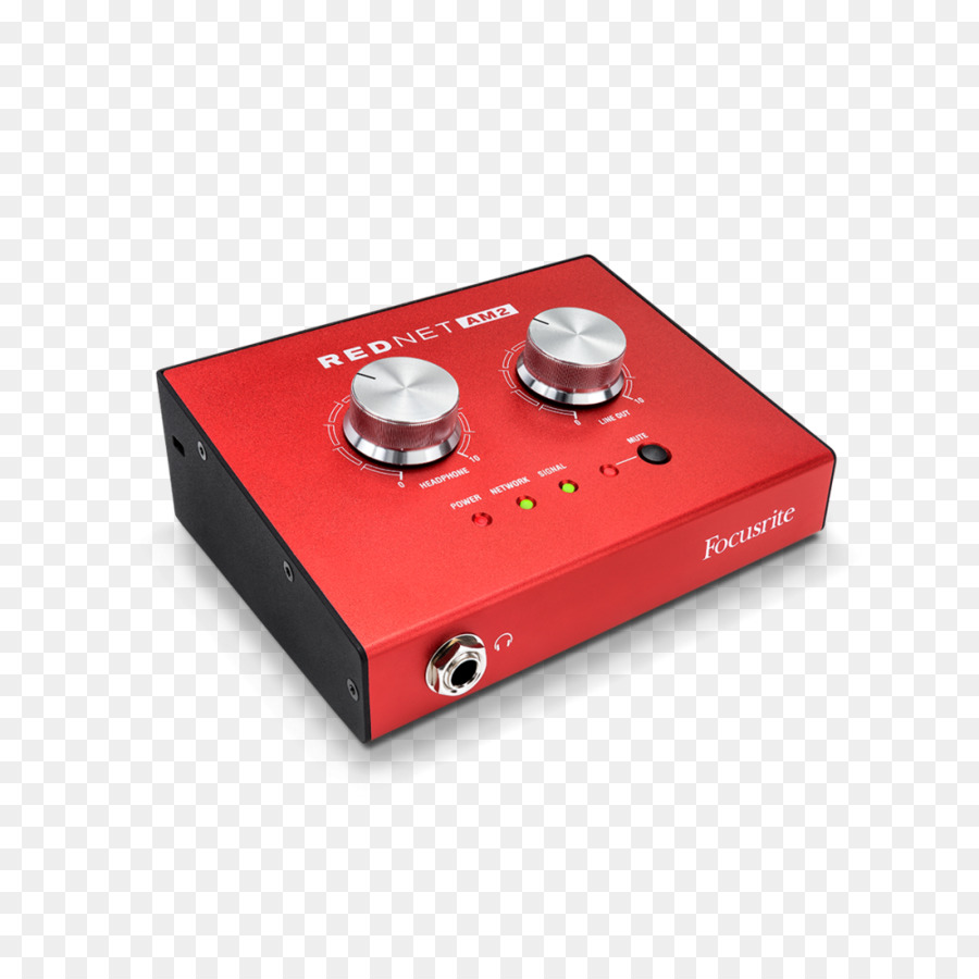 Microfono Focusrite RedNet AM2 amplificatore per Cuffie Dante - dj cuffie labs