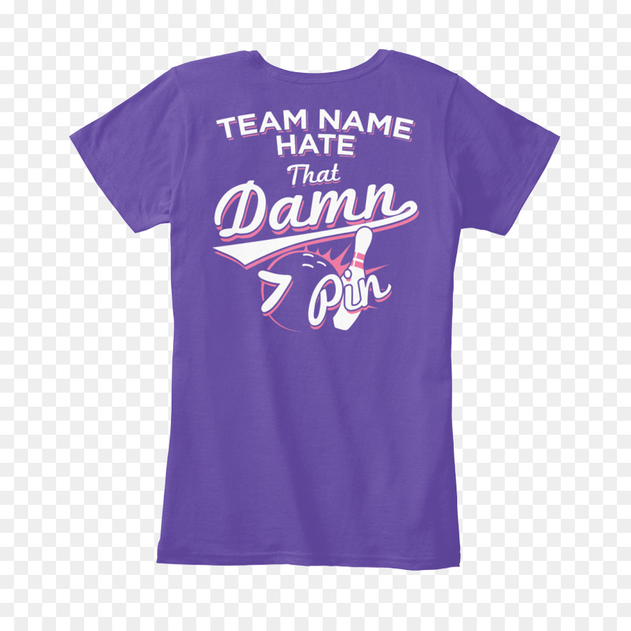T-shirt Manica Donna di Carattere - viola bowling shirt