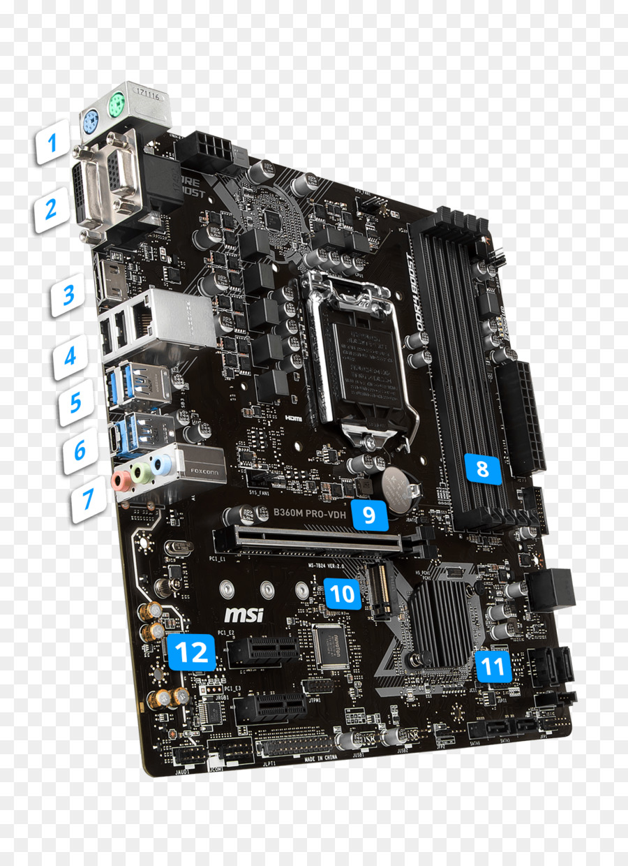 Intel LGA 1151 Motherboard microATX DDR4 SDRAM - motherboard Schaltung