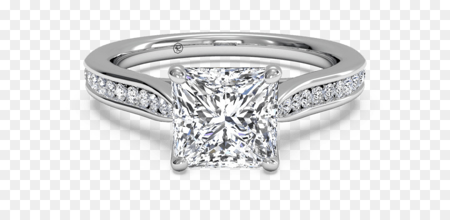 Verlobungsring mit Princessschliff Diamantschliff Solitaire - Diamant Verlobungsringe für Frauen