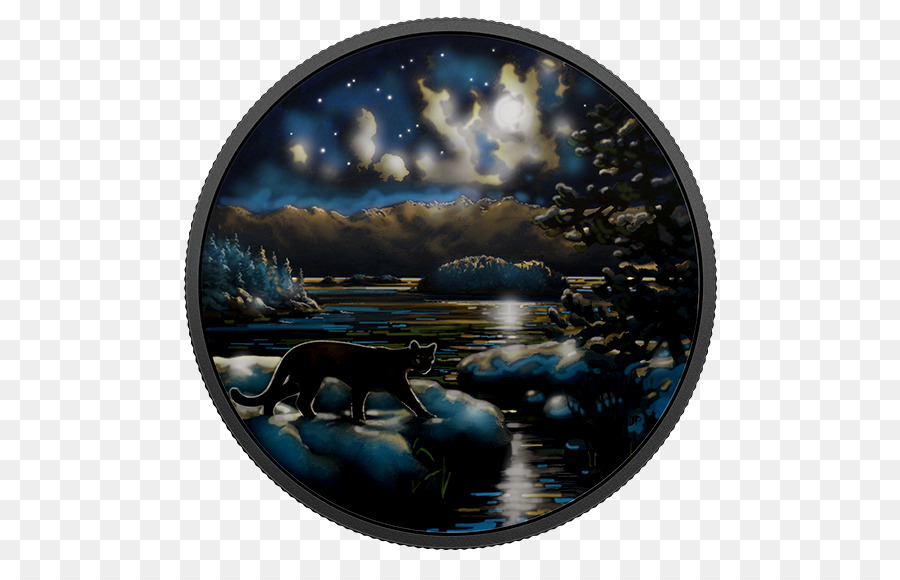 Canada moneta d'Argento Cougar - glow in the dark animali