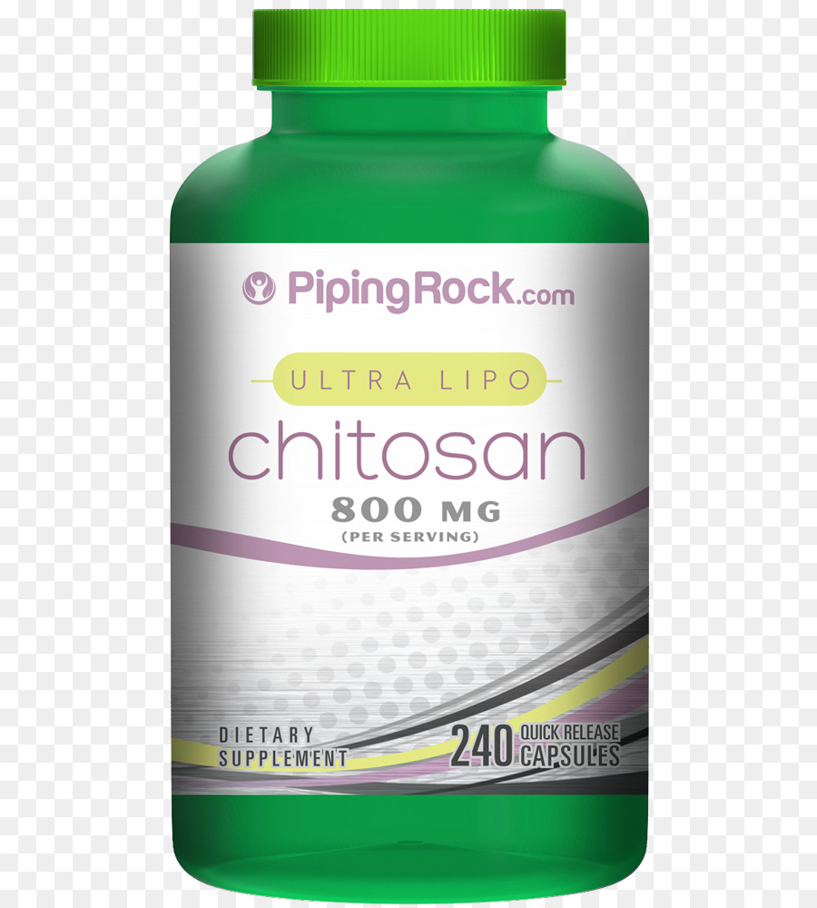Integratore alimentare di Tubazioni Rock Chitosano 800 mg per porzione 240 Capsule di Chitosano 800 mg Per dose 2 Bottiglie x 240 Capsule Prodotto - integratori di fibre