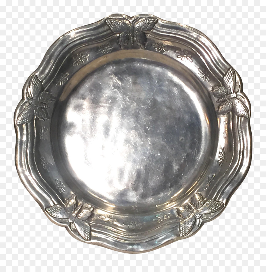 Silber Oval M Aschenbecher Nickel - arthur Gericht Schmetterling frames
