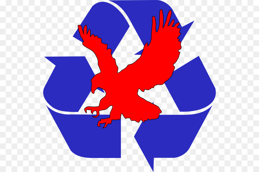 Simbolo del riciclaggio di grafica Vettoriale cestino Clip art - rosso di riciclaggio