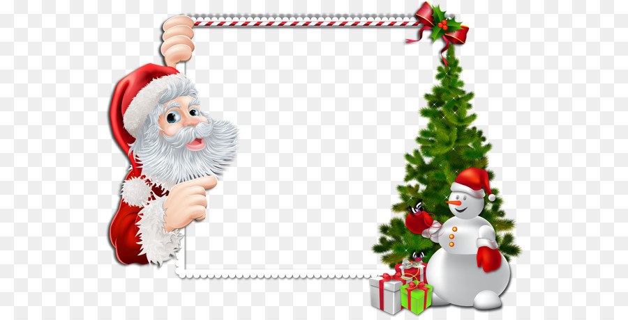 Santa Claus Grenzen und Rahmen, Clip-art-Portable-Network-Graphics-Weihnachten - Seidenband-Stickerei-tutorials