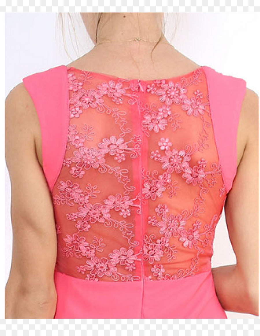 Kleid Schulter Bluse, Ärmel-Pink-M - coral Informationen