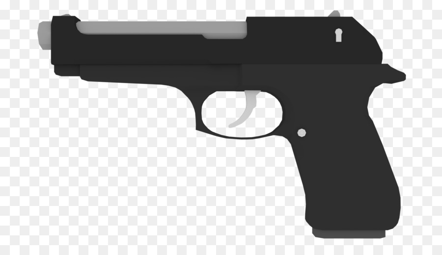 Beretta M9 Auslösen, Pistole, Schusswaffe - low poly gun