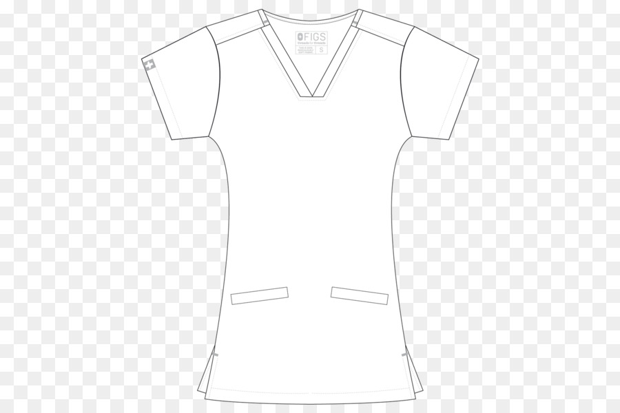 Jersey-T-shirt-Kragen, Ärmel - Feigen scrubs