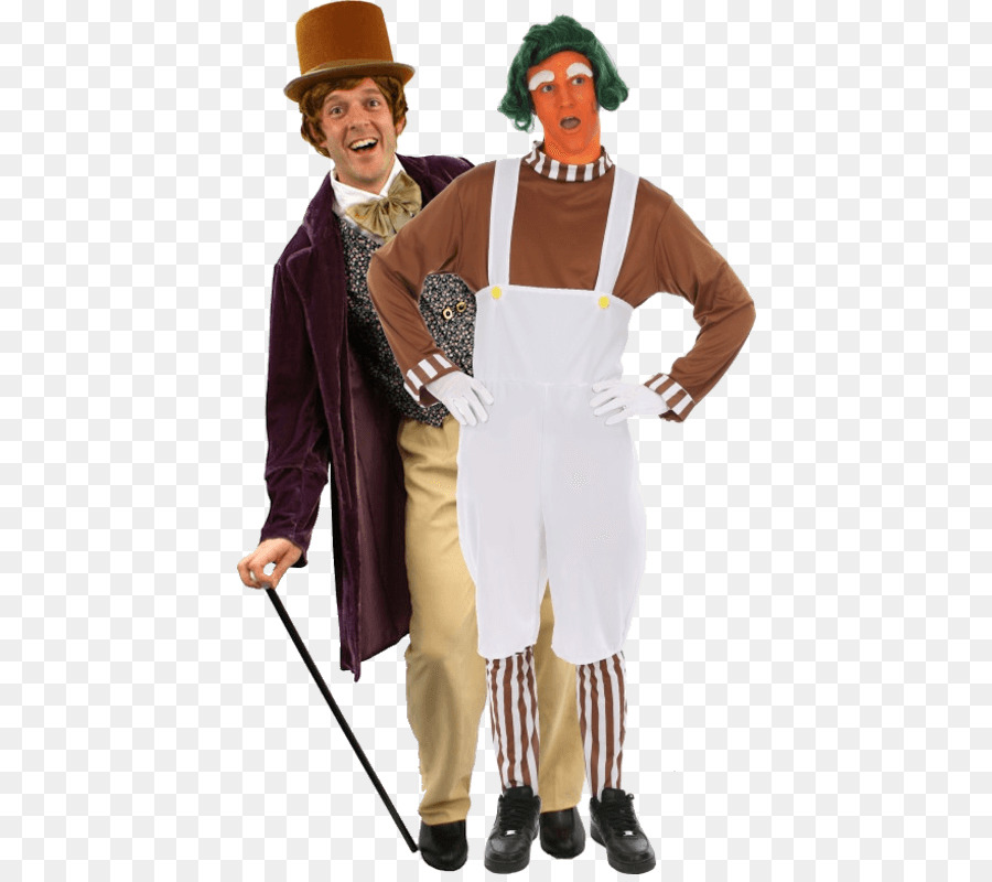 Willy Wonka và nhà Máy Chocolate Charlie và nhà Máy Chocolate trang Phục Oompa Loompa - danh tiếng cặp đôi halloween