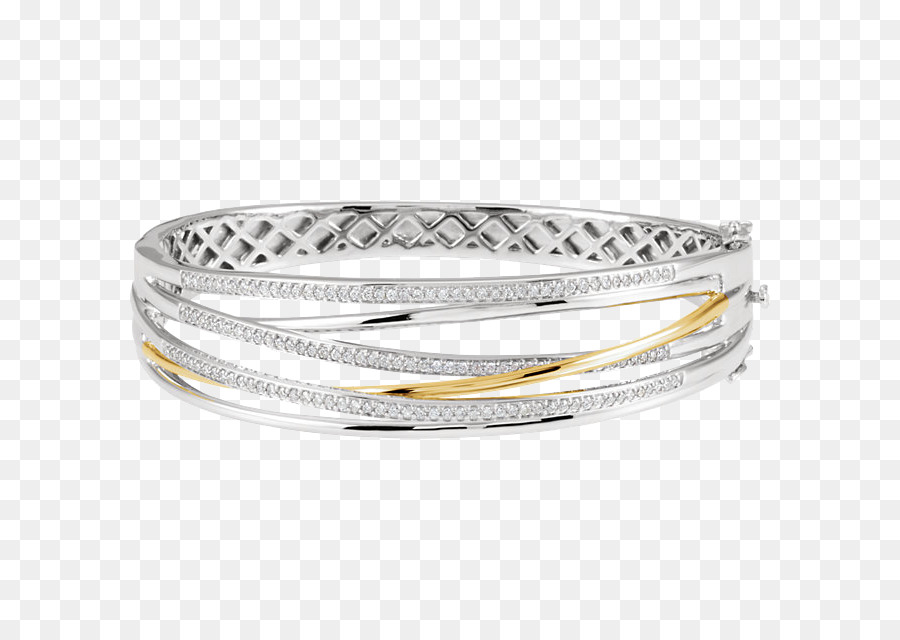 Braccialetto di Gioielli Color oro con Diamante - impilabile anelli di diamanti per le donne