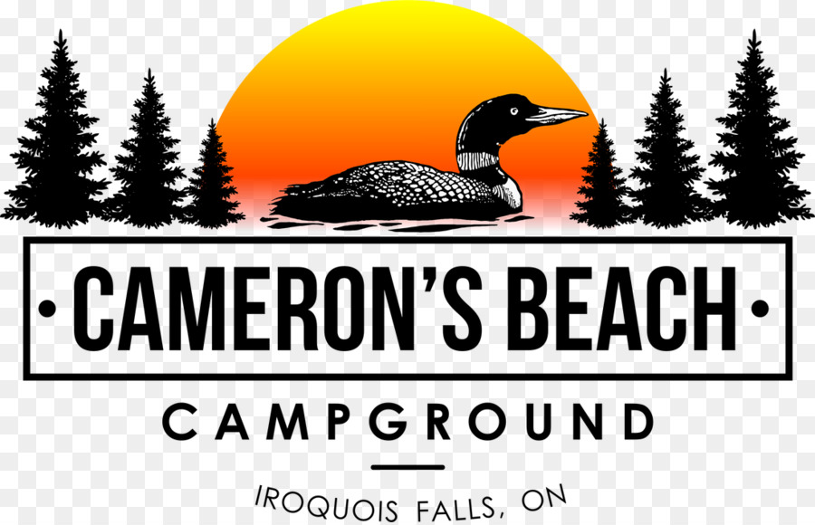 Cameron ' s Beach Campground Campingplatz Logo Business Marke - Nacht camping im hintergrund