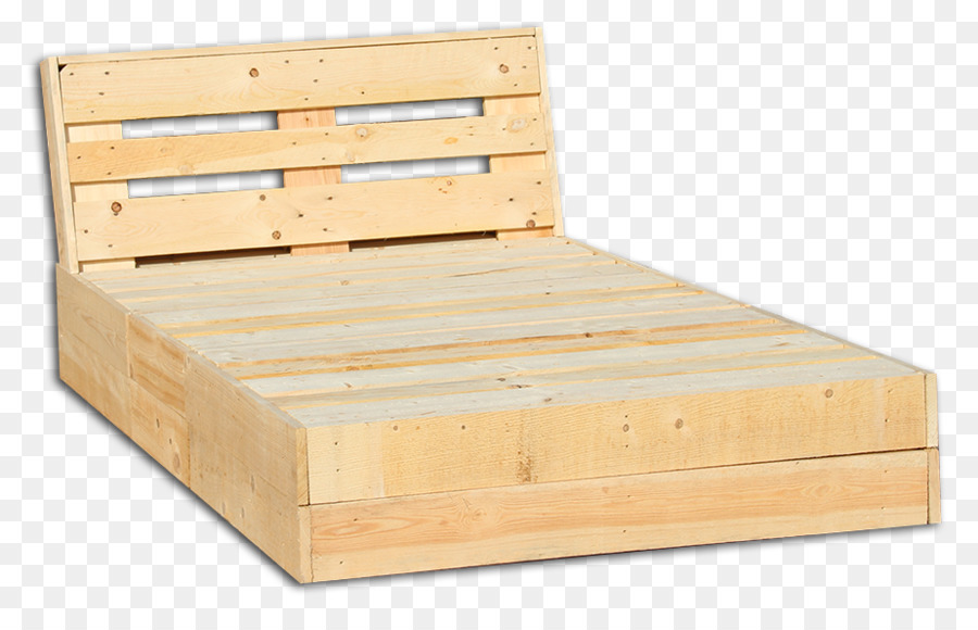 Bett frame-Bauholz aus Hartholz Sperrholz Schublade - Paletten-Bett