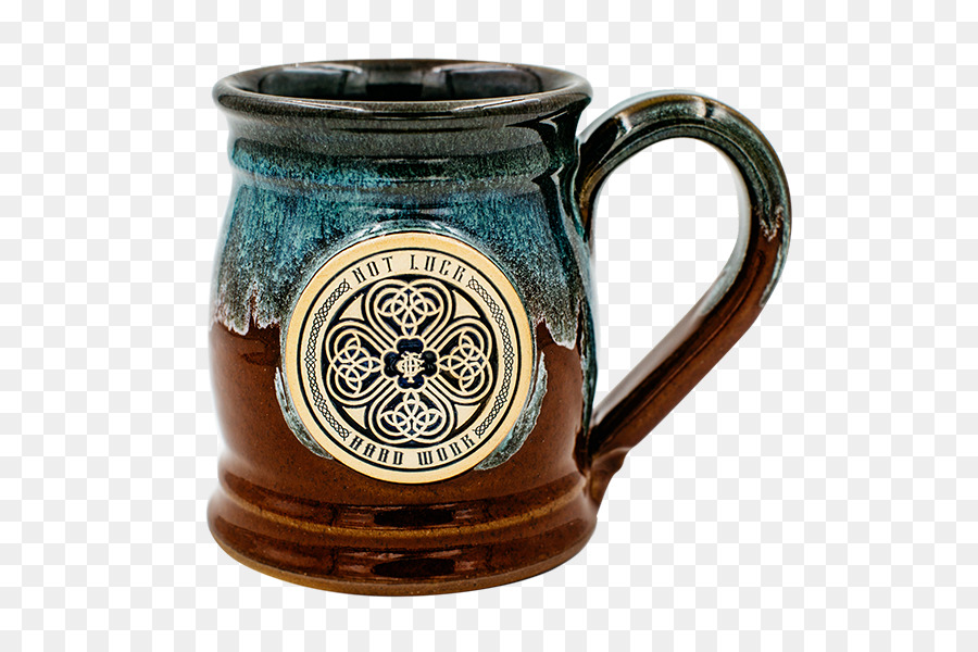 Krug Krug Keramik Kaffee Geschirr - Rustikale Vasen blau