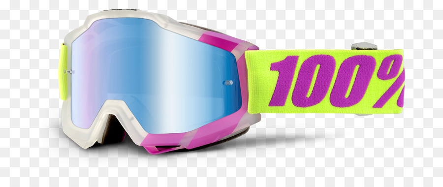 100% Accuri Brille Sonnenbrille Gelb - motorcross foam pit