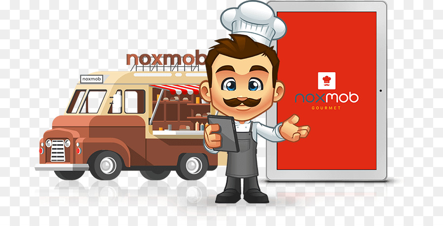 Android-Tablet-Computer Kundenservice Mobile app - gourmet-food-trucks