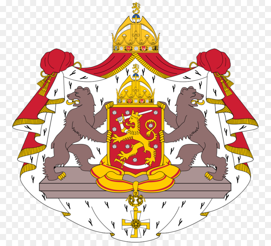Königreich Finnland Karelien Wappen von Finnland bottnischer Meerbusen - Finnland Wappen
