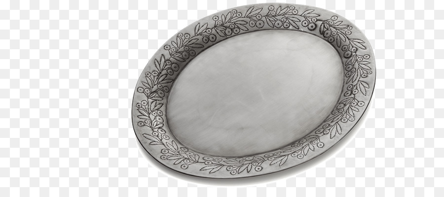 Silber Oval M Produkt design - ovales Tablett