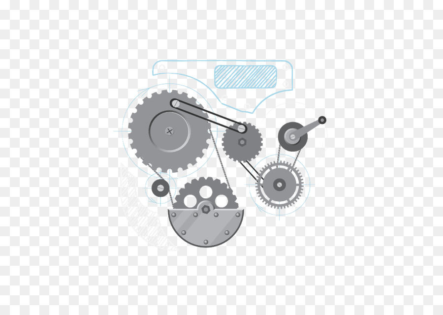 Grafica vettoriale di Disegno Stock illustrazione, Ingranaggio - occhio meccanico
