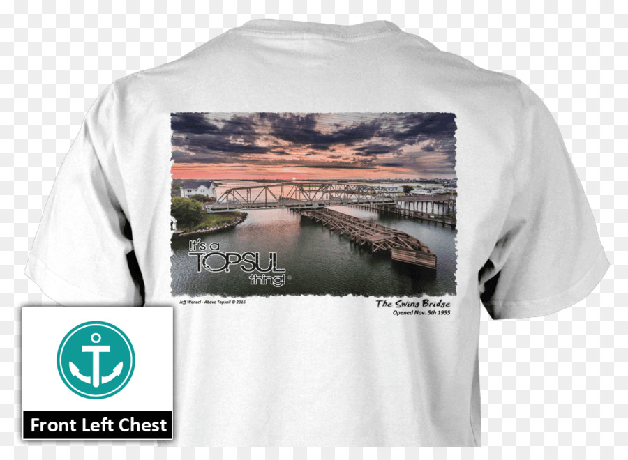 A maniche lunghe T shirt a maniche Lunghe T shirt Abbigliamento - ponte sospeso a isola di topsail