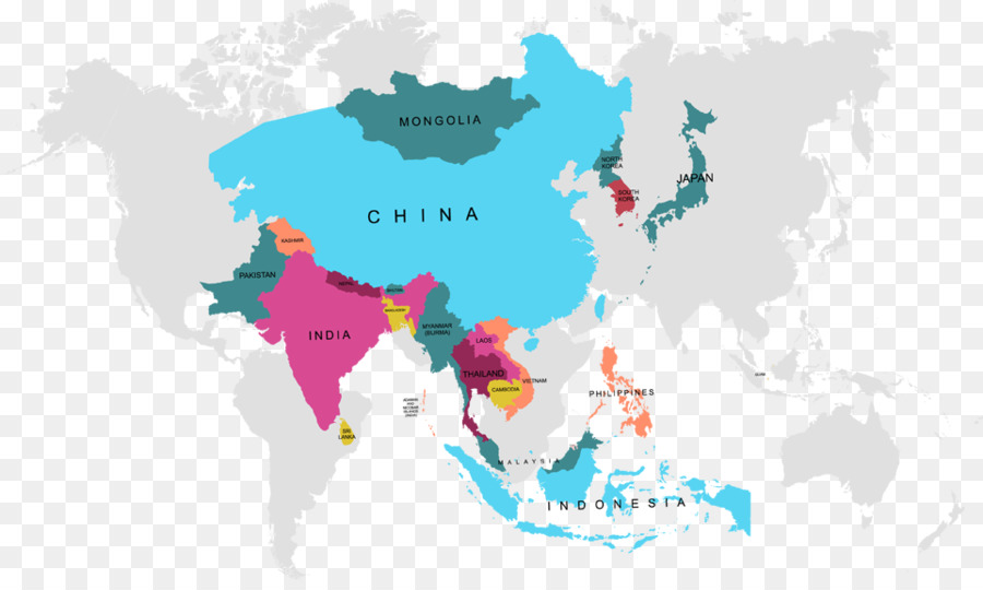 Grafica vettoriale della mappa del Mondo Clip art - asia cina turismo