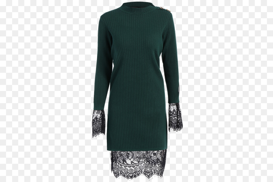 T-shirt Ärmel Pullover Kleid Robe - plus size polka dot Hose