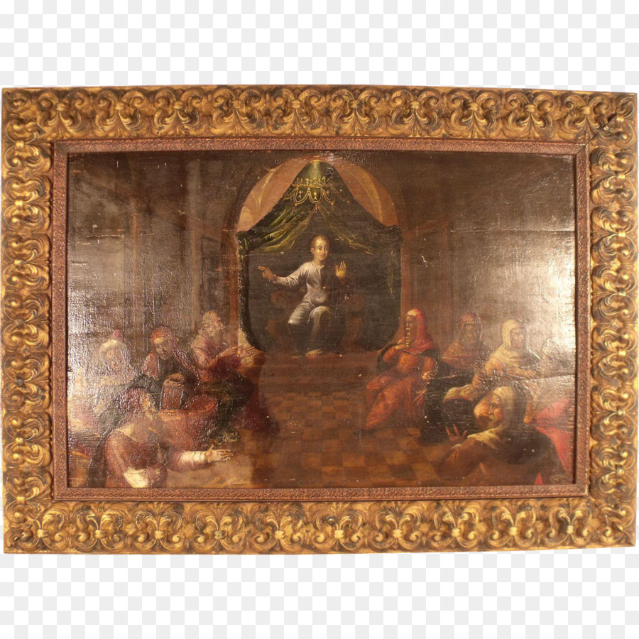 Dipinto ad olio su tavola di Arte della Tela - re dei tribunali