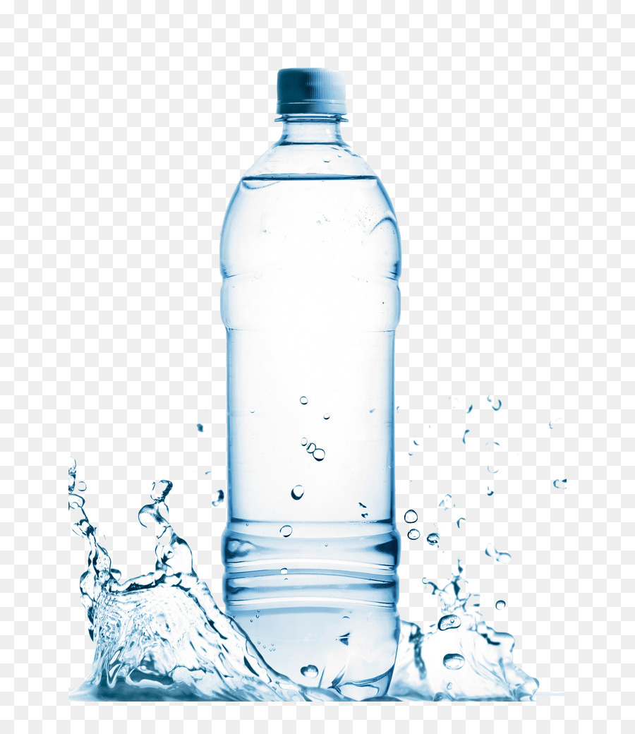 Wasser-Flaschen Mineral Wasser, Mineralwasser, Destilliertes Wasser - Milch Spritzer Milch Aroma