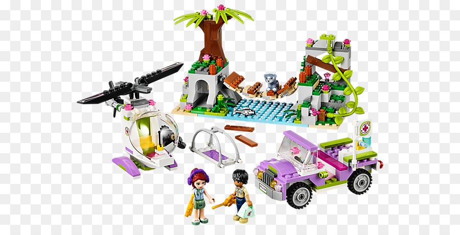 LEGO 41036 Friends Jungle Bridge Rescue Spielzeug Amazon.com - lego friends Tiere