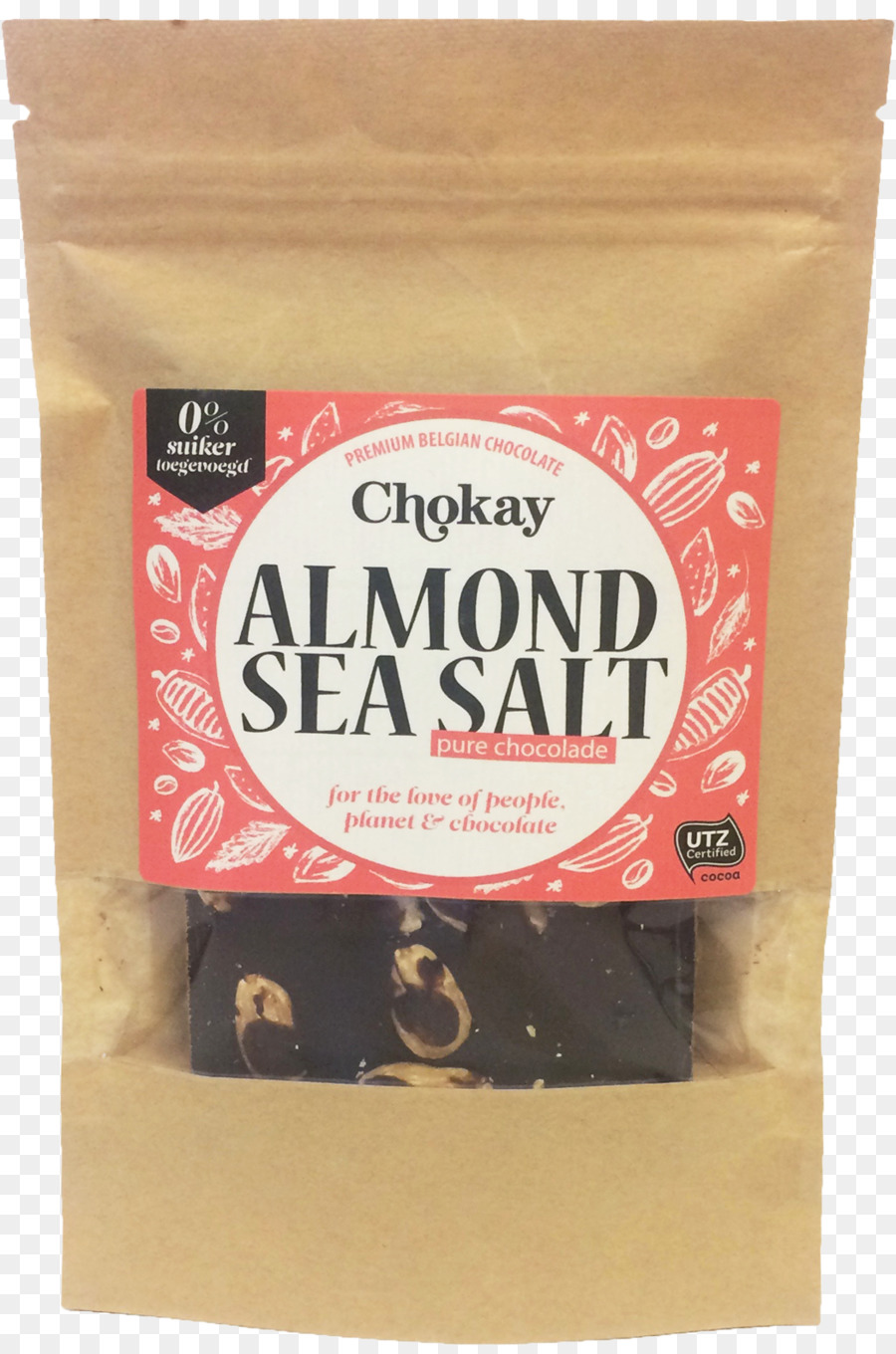 Almond Low-Kohlenhydrat-Diät Schoko-Nahrung - salzige Mandeln