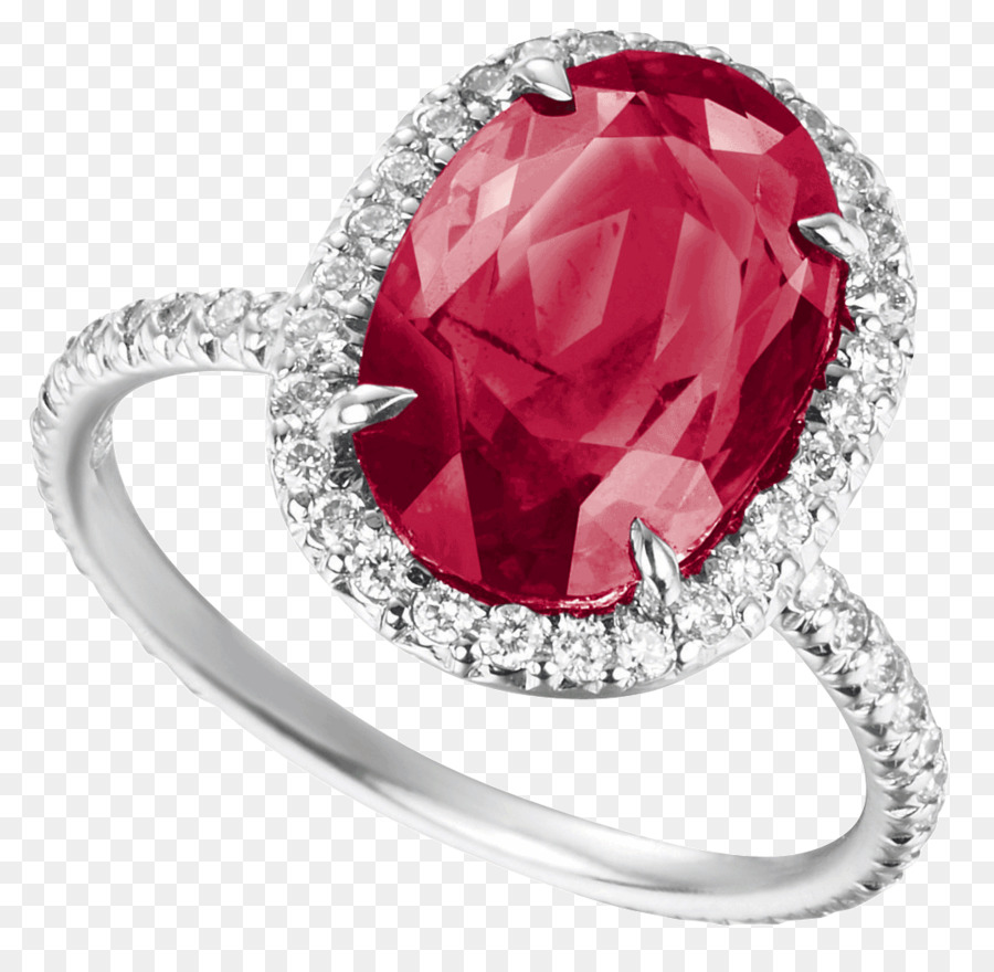 Rubino Pietra Preziosa Anello Con Smeraldo E Diamante - rubino anelli