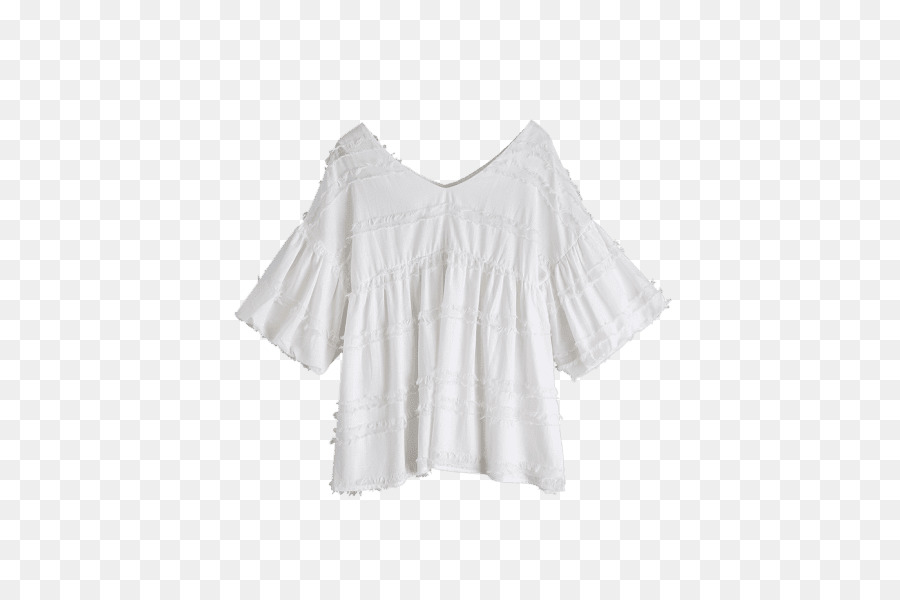 Bluse Schulter-Ärmel-Kleid Mit Rüschen - schlichte weiße tennis Schuhe für Frauen