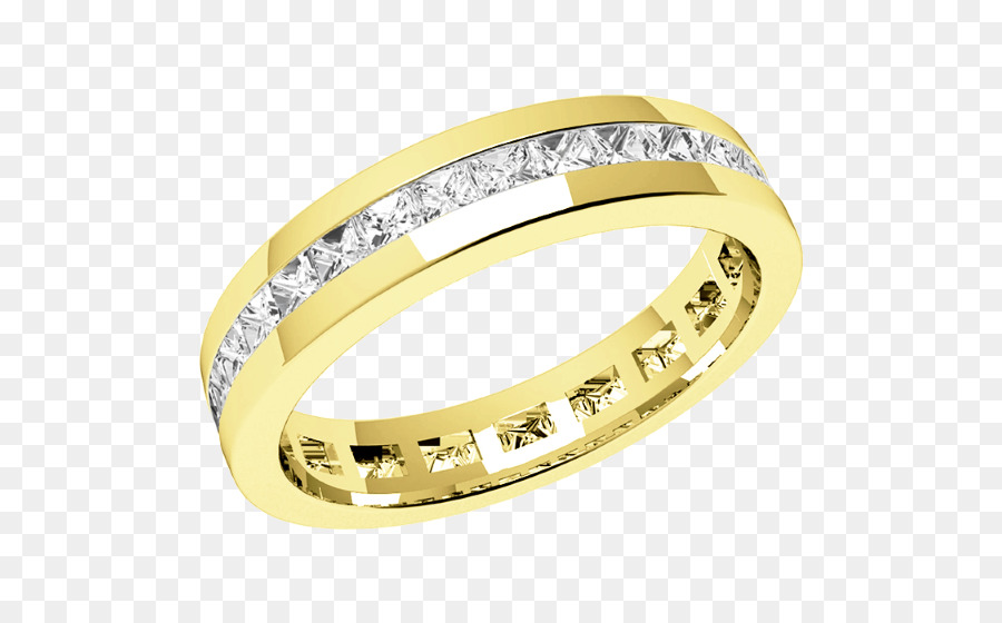 Taglio Princess anello di Nozze Gioielli con Diamanti taglio - completa l'eternità anelli di diamanti