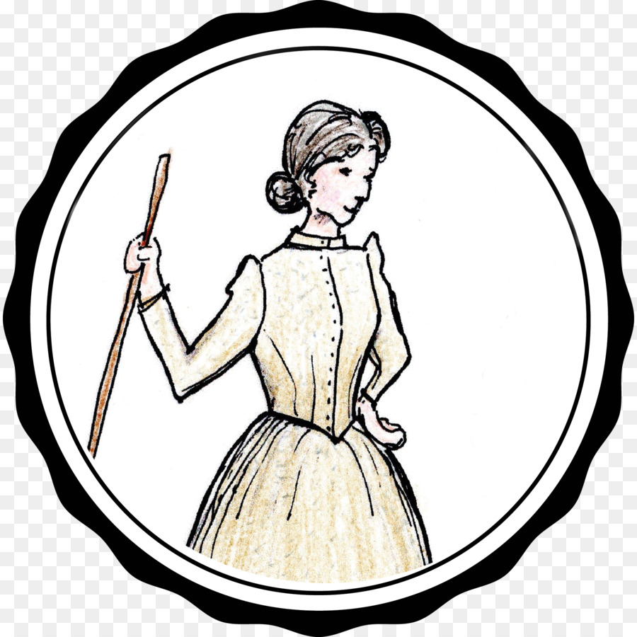 Clipart Donna con il Vestito Illustrazione del comportamento Umano - cinque mogli di cannella