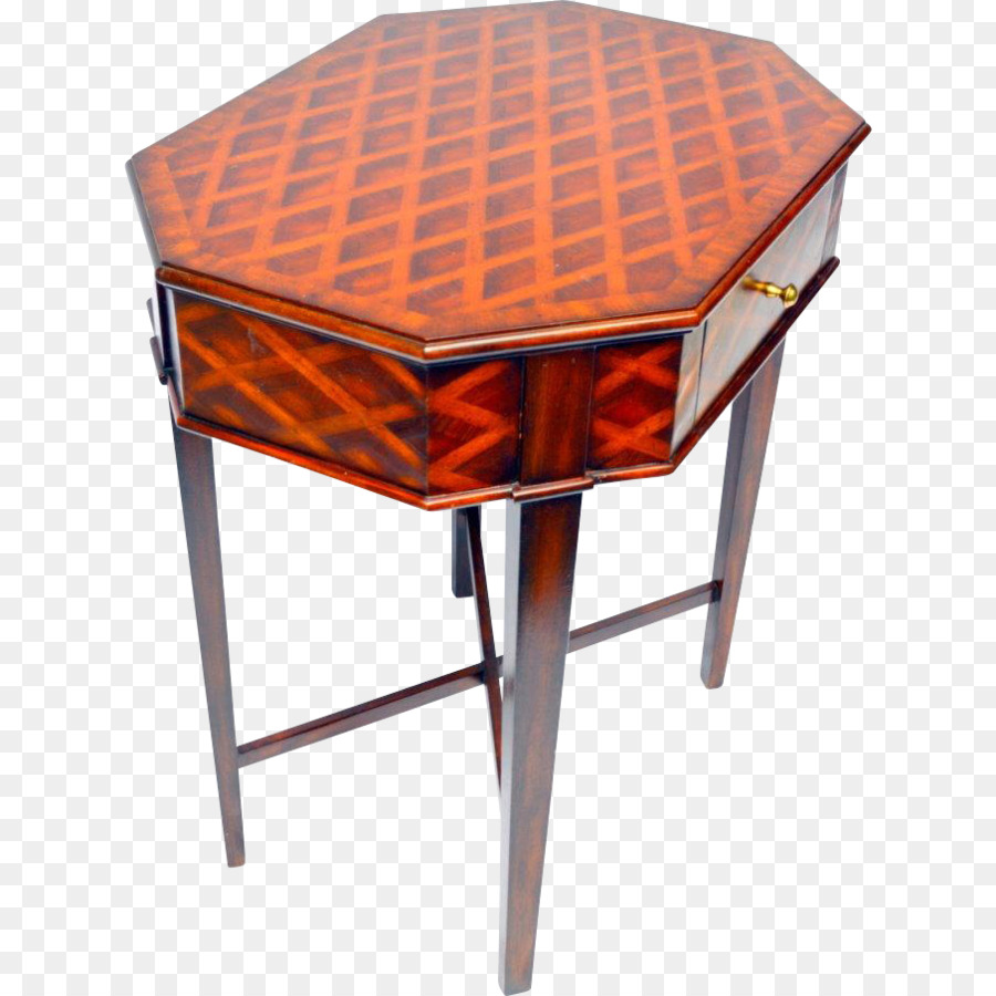 Tabelle Parkett Möbel Antike Schublade - vintage Nachttisch Lampen
