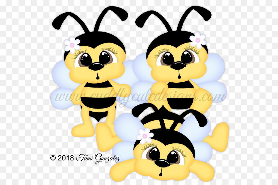 Honigbiene ClipArt Illustration Digitales Scrapbooking - niedlichen Tieren kuscheln