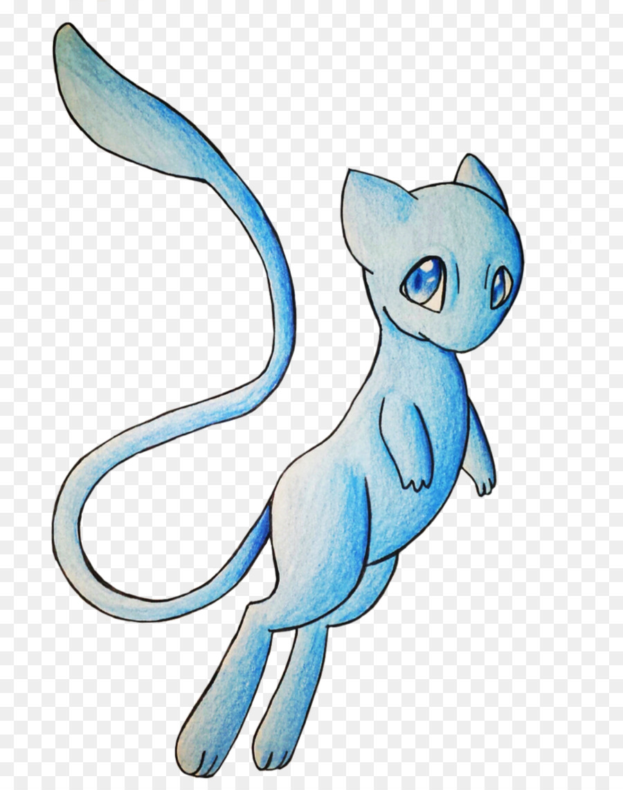 Mew Pokémon Whisker Zeichnung Bild - glänzendes Mew