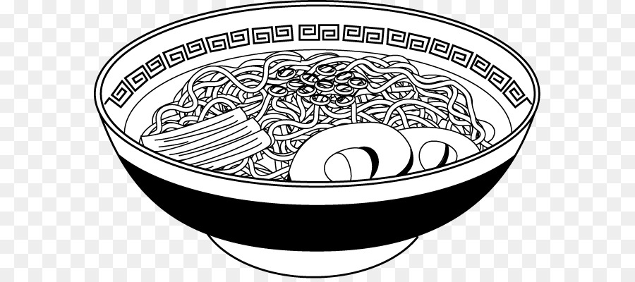 Ramen ラーメン 白黒 Instant noodle Disegno Dandan tagliatelle - Maggi Condimento