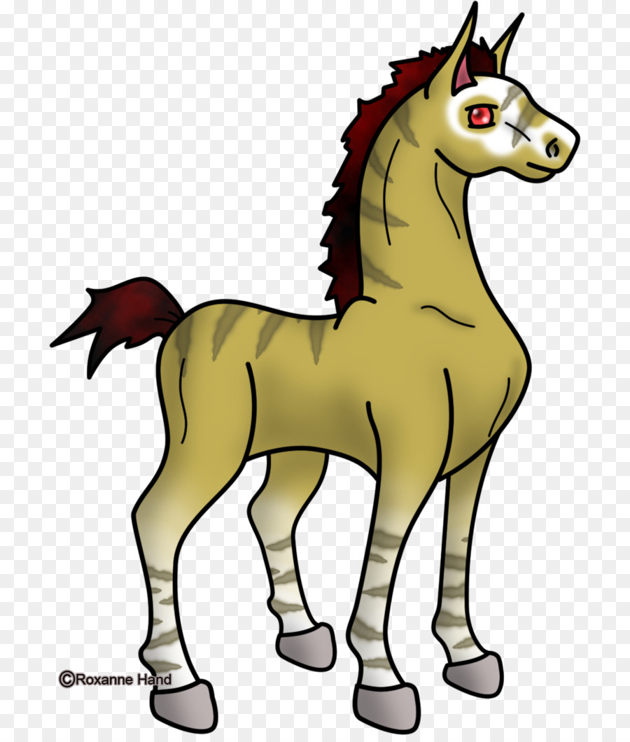 Con Ngựa Con Ngựa Mustang Donkey - hoa trắng đen 1