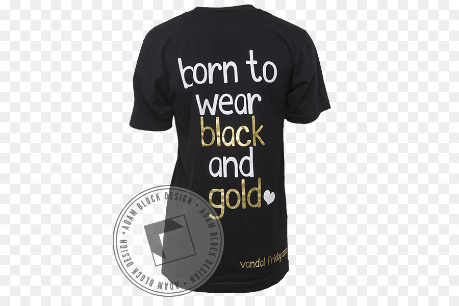T shirt Tay áo Phông chữ Logo - đen và vàng cổ vũ trang phục
