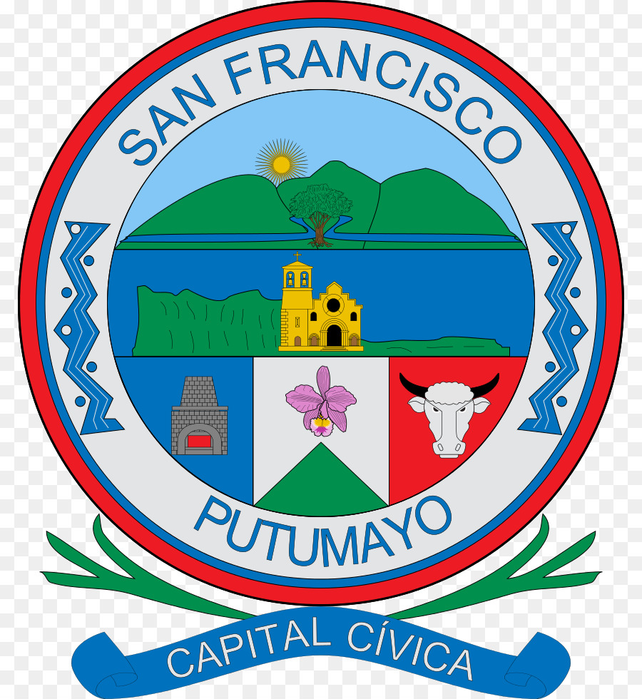 Seal of San Francisco Schild des Putumayo Wikipedia Flag of San Francisco - pasto, Kolumbien-news