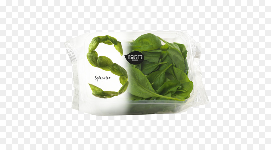 Spinat Verpackung und Kennzeichnung Salat Design Essen - Salat