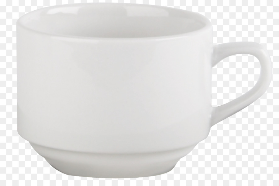 Kaffee Tasse Becher-Tisch-Glas-Teetasse Untertasse - Stapel Teller und Tassen