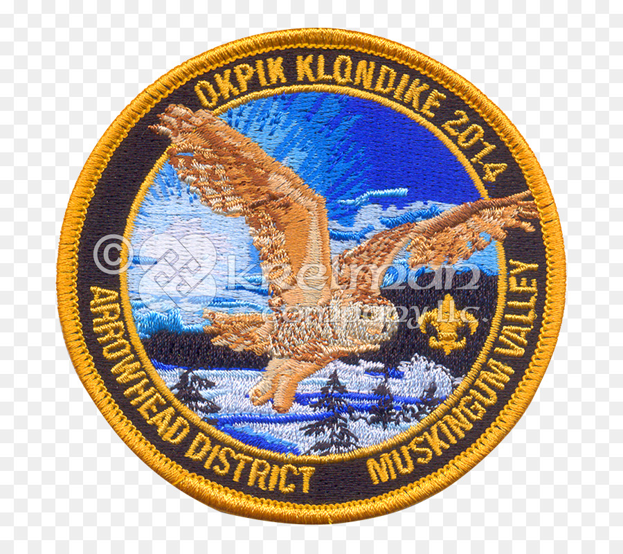 Muskingum County, Ohio Krelman Klondike derby Klondike Gold Rush Emblema - campo spaziale degli Stati Uniti