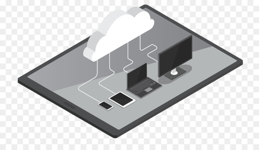 Il Cloud computing proiezione Isometrica di storage Cloud di componenti Elettronici - lo spostamento di applicazioni cloud
