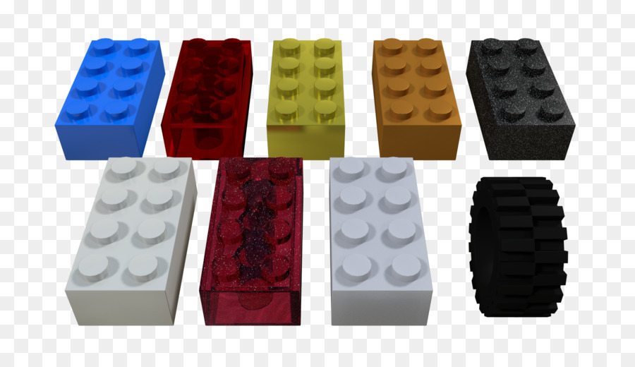 Kunststoff-Mixer-Material-Rendering-Casting - brick lego-Statuen