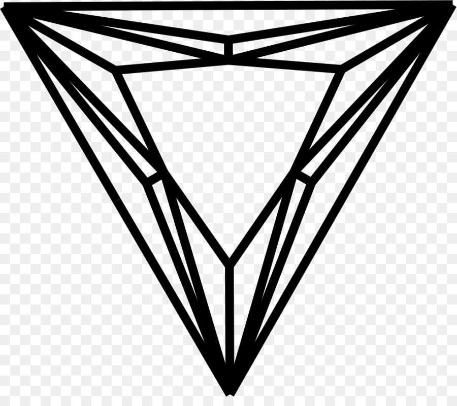Symmetrie Linie Schwarz Muster Dreieck - Rauten Diagramm