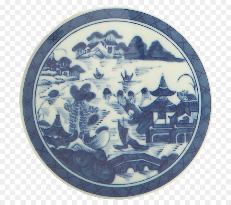 Piastra Mottahedeh & Company Stoviglie Di Porcellana New York - ralph lauren blu bianco piastre