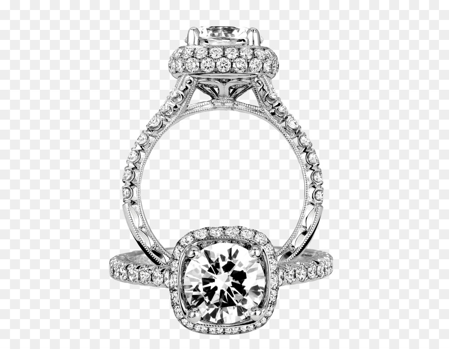 Nhẫn cưới đồ trang Sức nhẫn Đính hôn kim Cương - nhiều kim cương thiết lập vành đai
