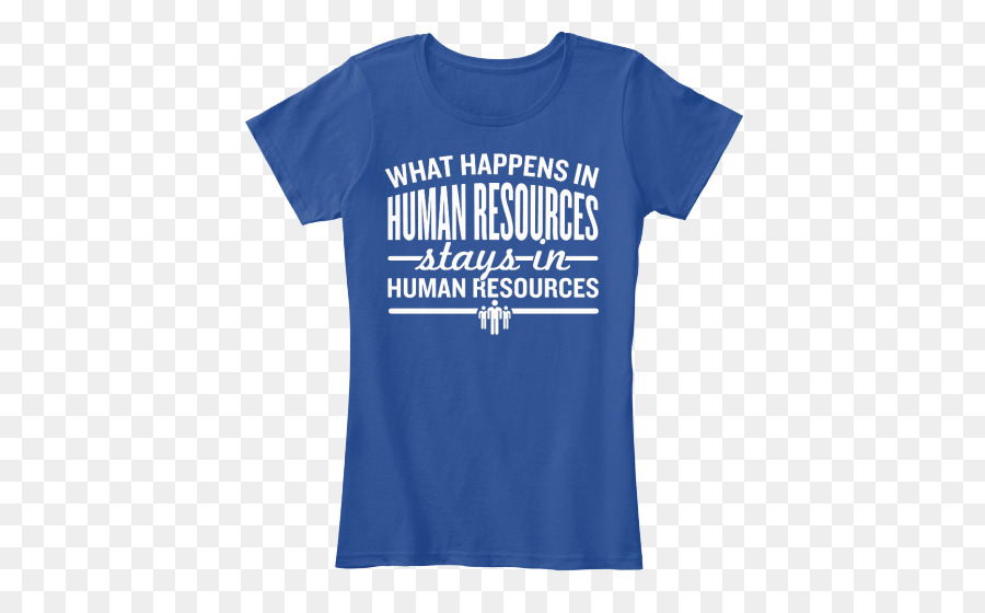 T-shirt Felpa Blu Manica - risorse umane scherzi