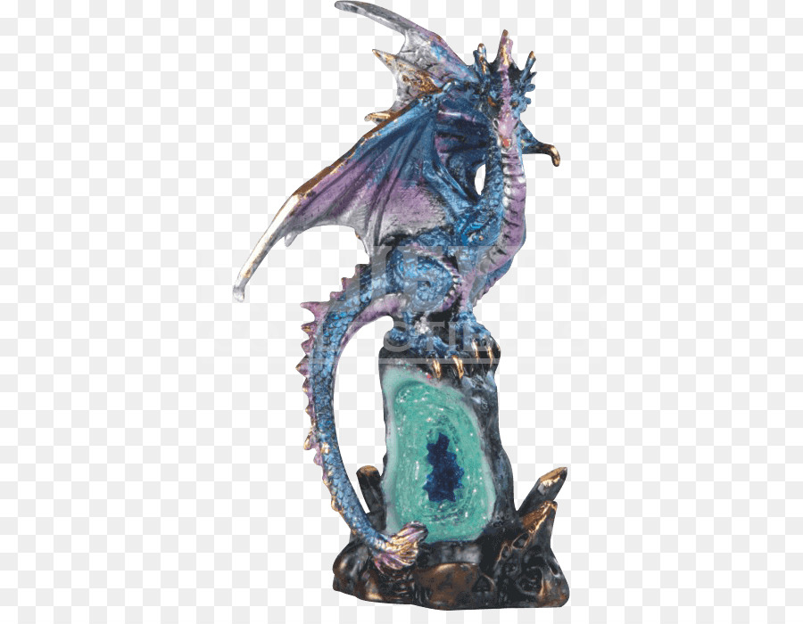 Figurine Di Dragon Statua Di Polyresin Di Colore - geode portacandele